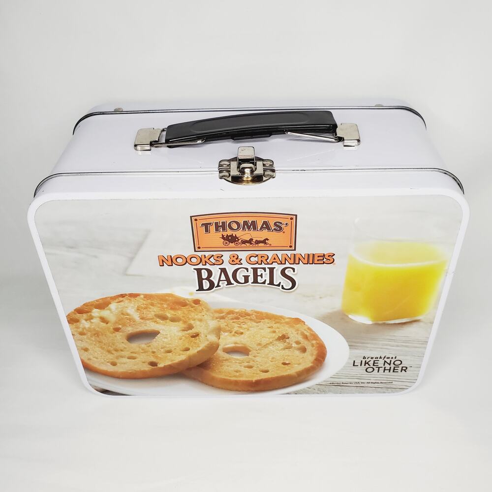 LNew-Thomas Nooks & Crannies Bagels Metal Lunchbox/Collectible Vintage Style